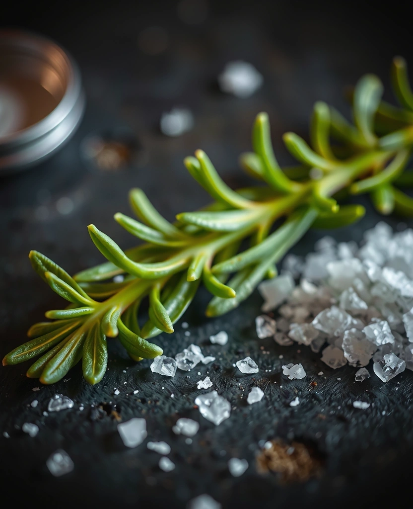 Detail byliniek na tmavom pozadí